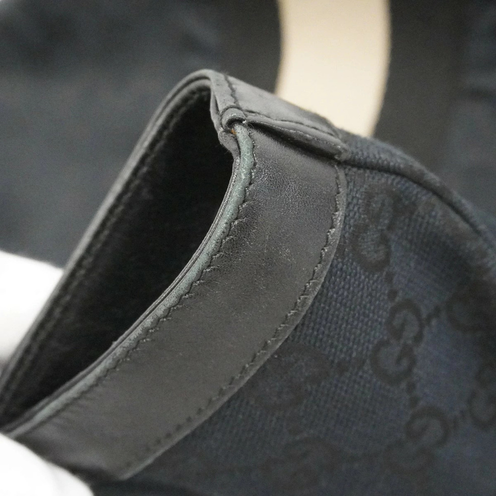 Gucci Tote Bag GG Canvas Black Silver Hardware - Picture 7 of 8